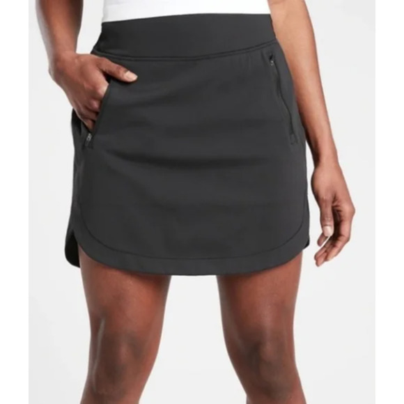 Athleta Pants - Athleta Fairway Golf Skirt 18” Black Skort Size XS 00-2